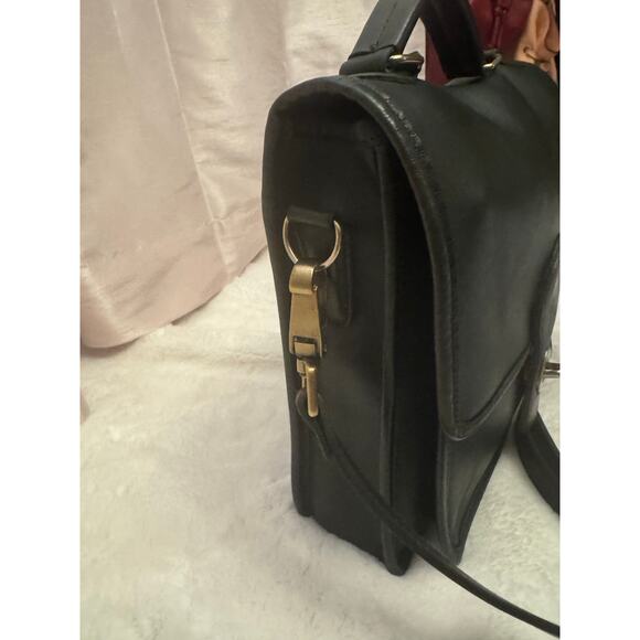 Vintage 1980s Coach Green Bag USA Made Crossbody - Picture 4 of 16